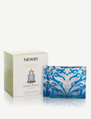 NEWBY TEAS UK Jasmine Princess pyramid green tea bags box of 15 37.5g