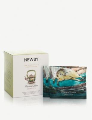 NEWBY TEAS UK Hunan Green pyramid tea bags box of 15 37.5g