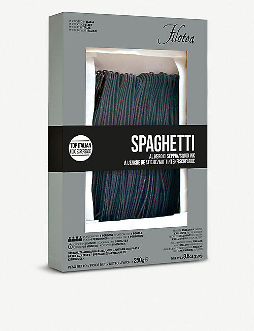 FILOTEA PASTA: Squid ink spaghetti alla chitarra pasta 250g