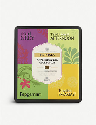 TWININGS: Afternoon Tea collection box of 32 teabags