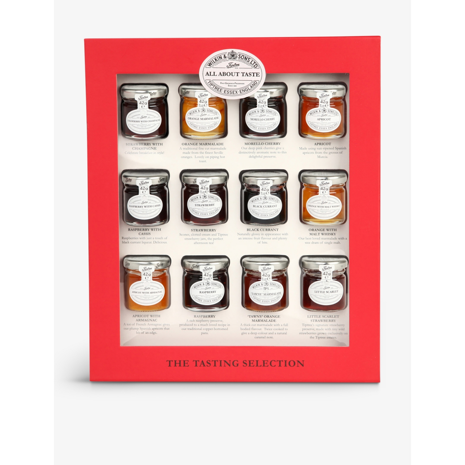 Tiptree Wilkins Jam Tasting Selection 12 x 42g