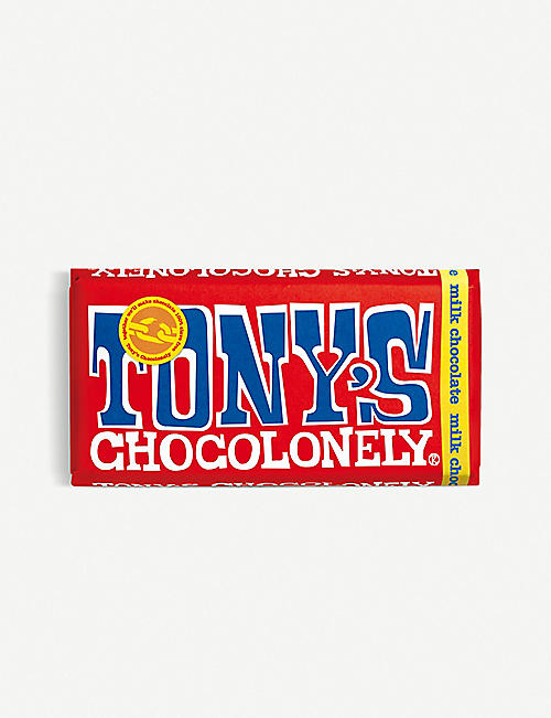 TONY'S: Milk chocolate bar 180g