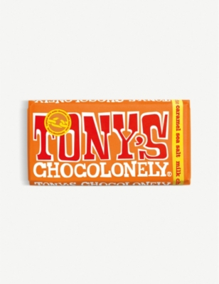 TONY'S: Salted caramel milk chocolate bar 180g