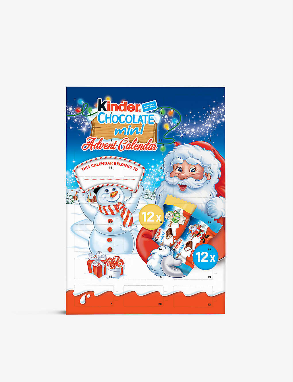 Ferrero Kinder Chocolate Advent Calendar 135g Selfridges Com