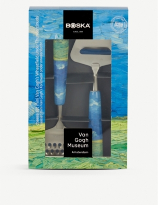 BOSKA - Van Gogh mini ceramic and steel cheese set of two | Selfridges.com