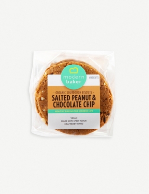 MODERN BAKER: Salted peanut and chocolate chip sourdough biscuits 200g