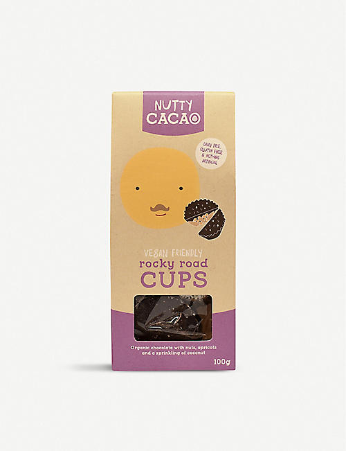 NUTTY CACAO: Vegan rocky road cups 100g