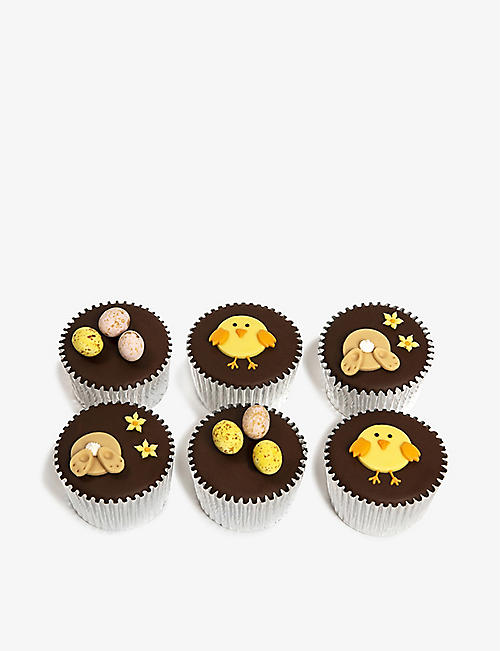 FIONA CAIRNS: Easter chocolate sponge fairy cakes pack of six