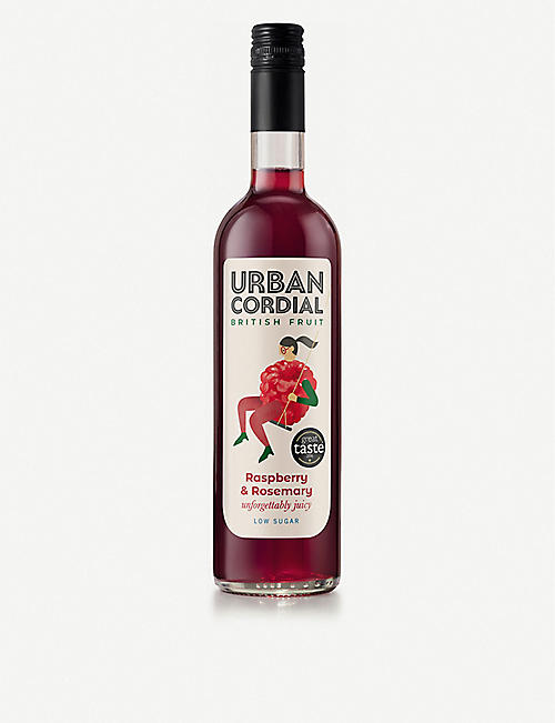 URBAN CORDIAL: Raspberry and rosemary cordial 500ml
