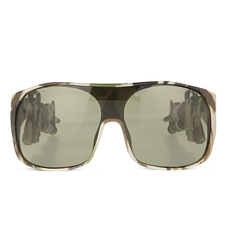 JEREMY SCOTT - Camo machine gun sunglasses | Selfridges.com