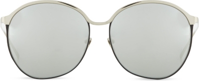 LINDA FARROW   LFL3774 curved oversized sunglasses