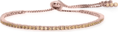 CARAT   Lexi Millennium rose gold vermeil and yellow gemstone bracelet