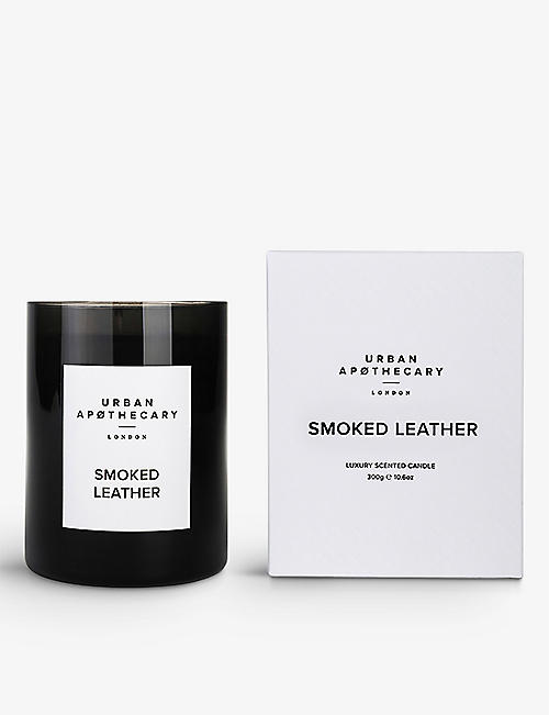 THE CONRAN SHOP: Urban Apothecary Smoked Leather scented candle 300g