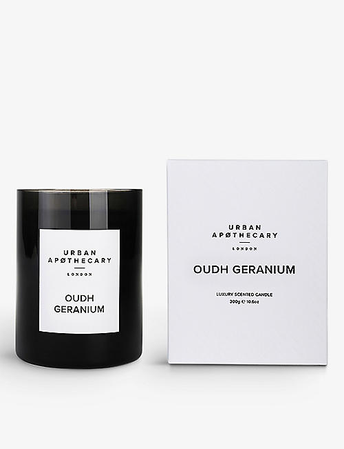 THE CONRAN SHOP: Urban Apothecary Oud Geranium scented candle 300g