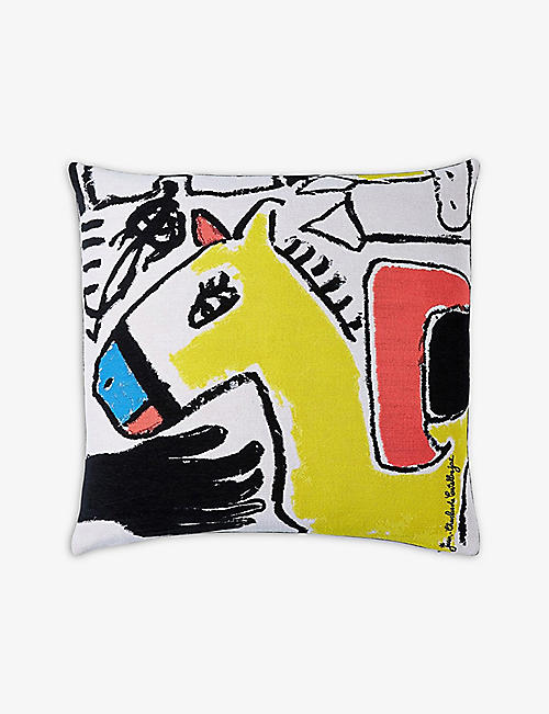 THE CONRAN SHOP: Jules Pansu Castelbajac ‘Le Cheval De Toi’ cushion cover 45cm x 45cm