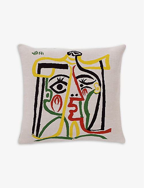 THE CONRAN SHOP: Jules Pansu Picasso cotton-blend cushion cover 45x45cm