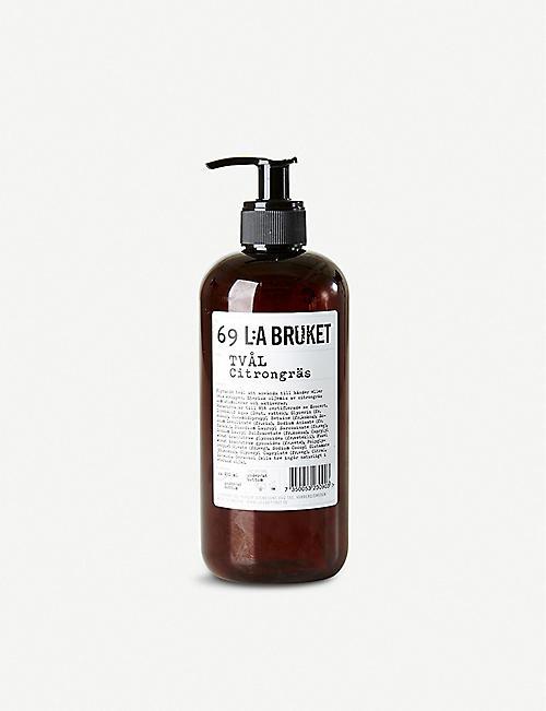 THE CONRAN SHOP: LA: Bruket Lemongrass liquid soap 450ml