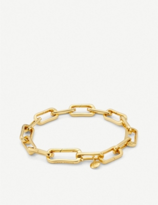 MONICA VINADER: Alta Capture 18ct gold-vermeil charm bracelet