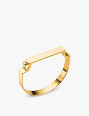 MONICA VINADER: Signature 18ct yellow-gold vermeil bangle