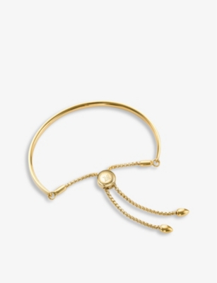 Monica Vinader Womens Gold Fiji 18ct Yellow Gold-plated Vermeil Sterling-silver Bracelet In Gold