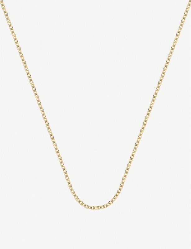 18ct yellow gold-plated vermeil sterling silver rolo neck chain