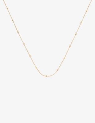 Monica Vinader 18ct Yellow Gold-plated Vermeil Silver Chain Necklace In Gold