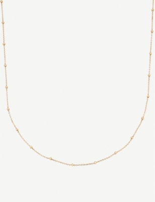 MONICA VINADER: 18ct yellow gold-plated vermeil silver chain necklace
