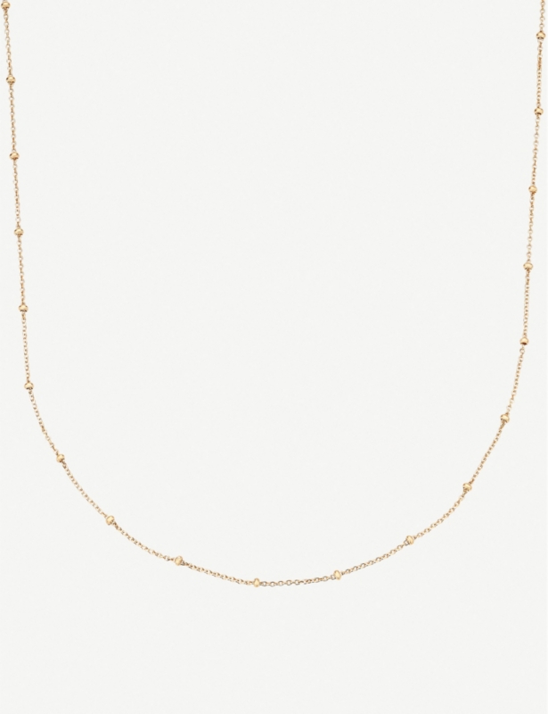 18ct yellow gold-plated vermeil silver chain necklace