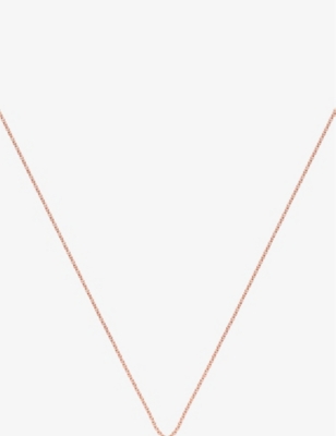 Shop Monica Vinader Womens Gold 18ct Rose Gold-plated Vermeil Silver Fine Chain