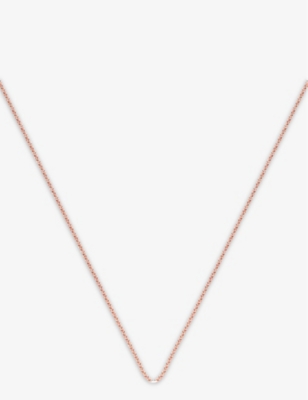 MONICA VINADER: Rolo adjustable rose gold-plated vermeil silver chain