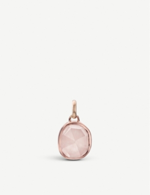 Siren Fine Chain Bracelet in 18ct Rose Gold Vermeil on Sterling Silver and  Rose Quartz