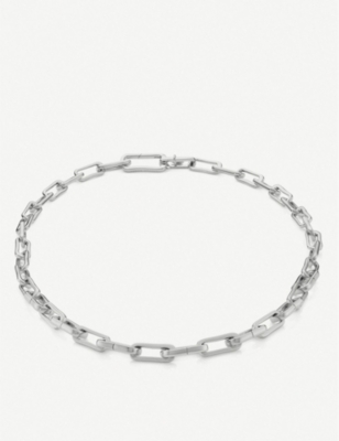 MONICA VINADER: Alta Capture Charm sterling silver link necklace