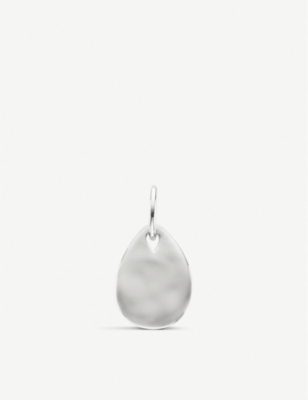 Ziggy teardrop sterling silver pendant charm