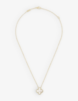 VAN CLEEF & ARPELS: Vintage Alhambra gold and mother-of-pearl pendant