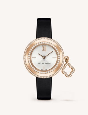 VAN CLEEF & ARPELS - Charms Mini gold and diamond watch | Selfridges.com