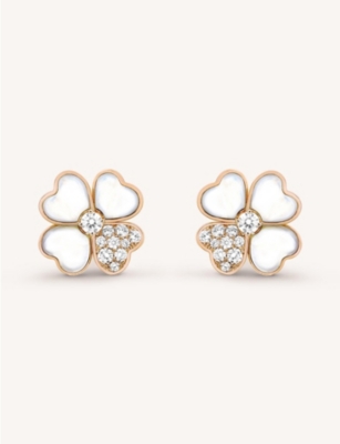 van cleef flower earrings