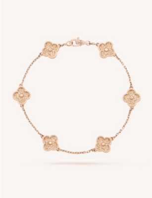 van cleef flower bracelet