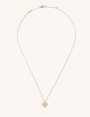 VAN CLEEF ARPELS Sweet Alhambra gold necklace