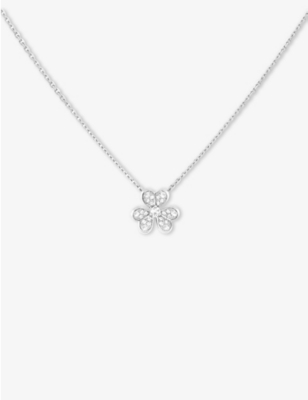 VAN CLEEF & ARPELS: Frivole white gold and diamond necklace