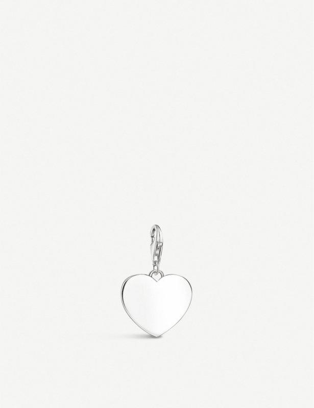 Heart sterling-silver charm