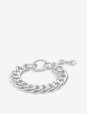 womens chunky silver bracelets