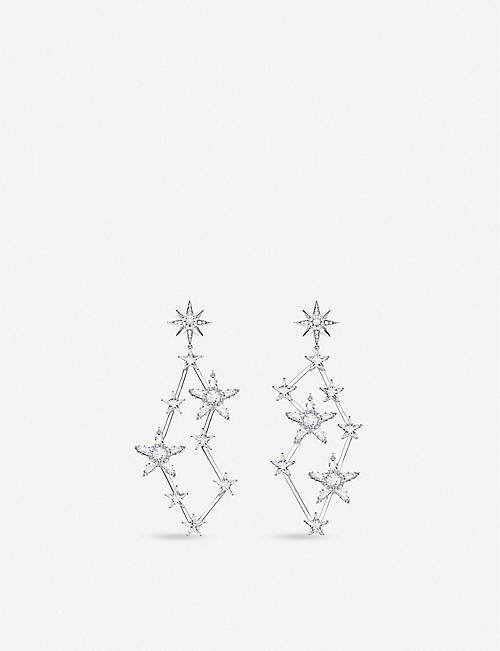 THOMAS SABO: Magic Star constellation zirconia and sterling silver drop earrings