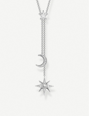 THOMAS SABO: Magic Stars Moon sterling silver necklace