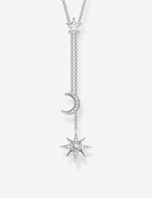 THOMAS SABO: Magic Stars Moon sterling silver necklace