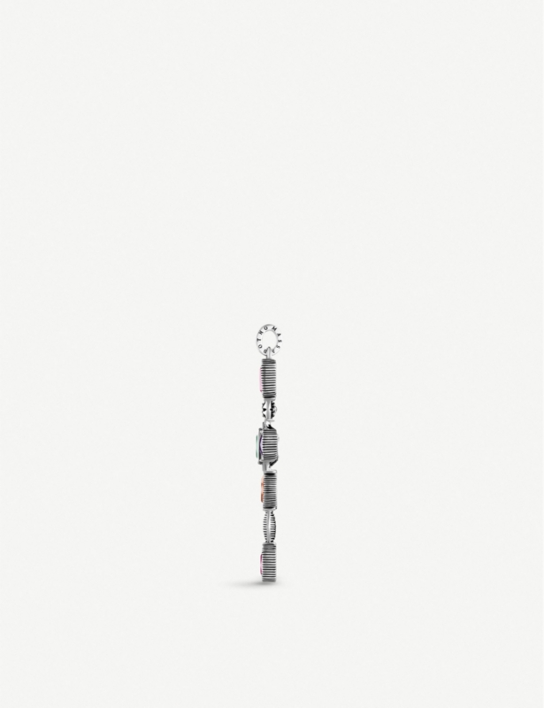 Magic Stones sterling silver and gemstone cross pendant