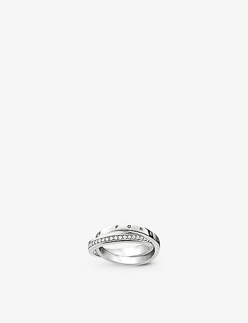 THOMAS SABO: Glam & Soul Together Forever sterling silver intertwined ring