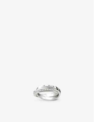 Thomas Sabo Womens  Glam & Soul Together Forever Sterling-silver And Zirconia Ring