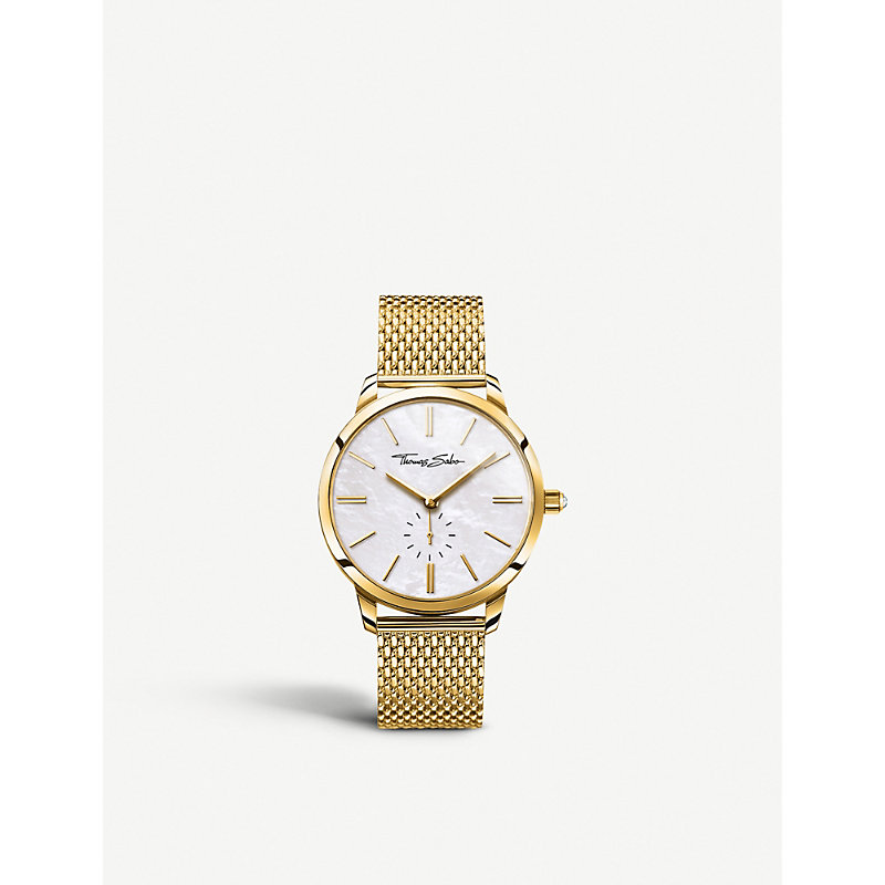 Thomas Sabo Wa0302-264-213 Glam Spirit Yellow Gold And Stainless Steel Watch