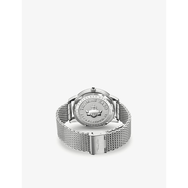 Shop Thomas Sabo Men's Wa0349-201-203 Rebel Spirit Compass Stainless Steel Watch