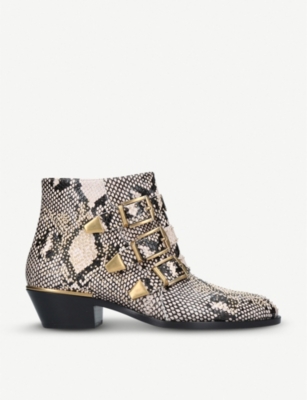 Chloe python boots on sale